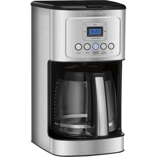 14-Cup Stainless Steel Coffee Maker, Glass Carafe, Fully Automatic, Brew Strength Control