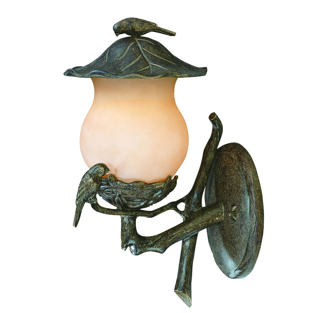 Acclaim Avian Collection 2-Light Outdoor Black Coral Wall Lantern