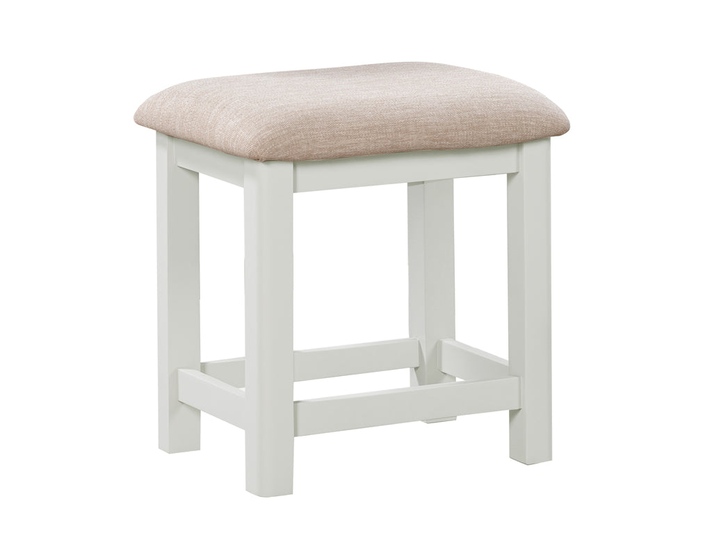 Tabouret de coiffeuse Camden blanc cassé
