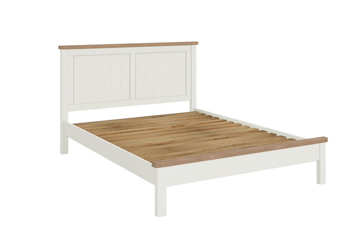 Cadre de lit Camden blanc cassé de 1,5 m