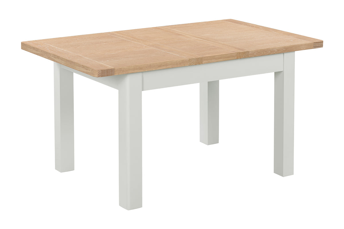 Table à manger extensible Camden blanc cassé 120 cm - 153 cm