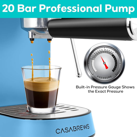 CASABREWS CM5418 Espresso Machine 20 Bar with Milk Frothing System - N/A