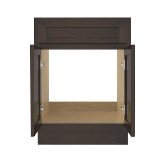 Vanity Art 24-inch Solid Wood Single Sink Bathroom Vanity Cabinet