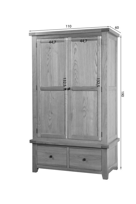 Cotswold Double Robe 2 Tiroirs