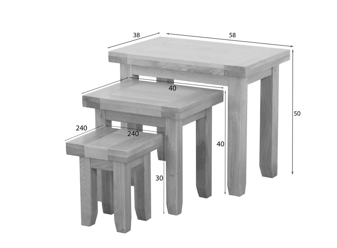 Tables gigognes Cotswold