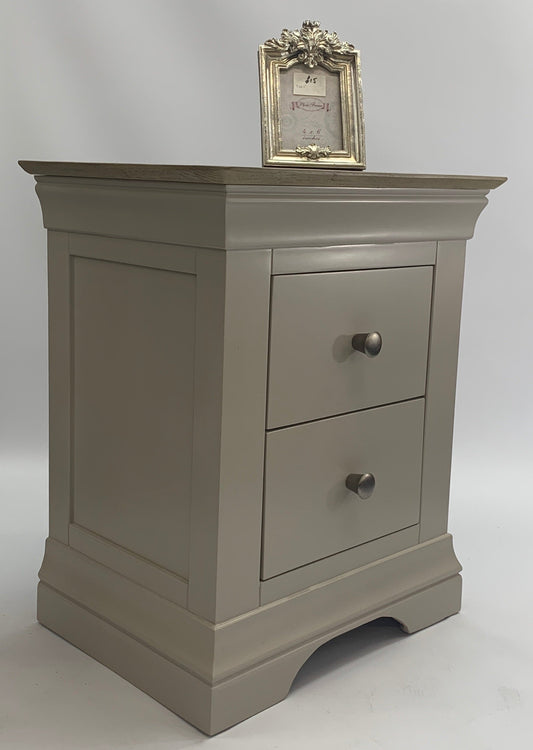 Table de chevet à 2 tiroirs Toscane