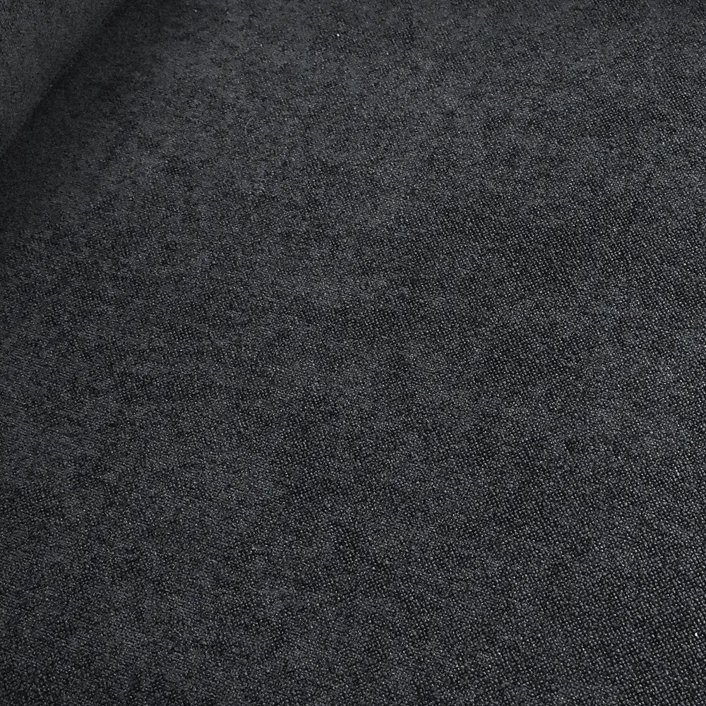 Canapés d'angle Deluxe Premium Cloud | Poufs noirs monoblocs en coton et lin | 40 housses amovibles et lavables