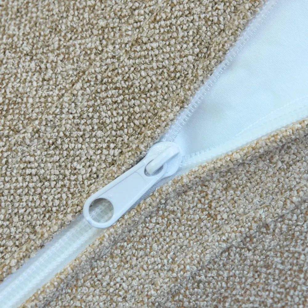 Canapés d'angle Deluxe Premium Cloud | Canapé 1 place sans accoudoirs en coton et lin kaki