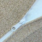 Canapés d'angle Deluxe Premium Cloud | Canapés d'angle 3 pièces en coton et lin kaki, confort optimal, 3 places