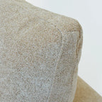 Canapé d'angle Deluxe Premium Cloud | Canapé 1 place en coton et lin kaki, 40 coussins de dossier effet nuage