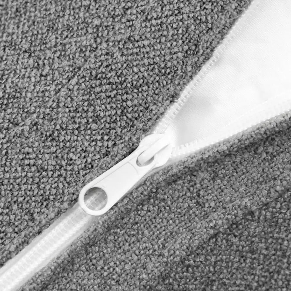 Canapés d'angle Deluxe Premium Cloud | Canapés d'angle en V 6 pièces en coton et lin gris clair, confort nuageux, 5 places