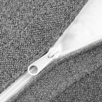 Canapés d'angle Deluxe Premium Cloud | Canapés d'angle en V 6 pièces en coton et lin gris clair, confort nuageux, 5 places