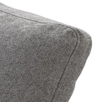 Canapés d'angle Deluxe Premium Cloud | Poufs gris clair en coton et lin (1 pièce) | Housses amovibles et lavables (40 cm)