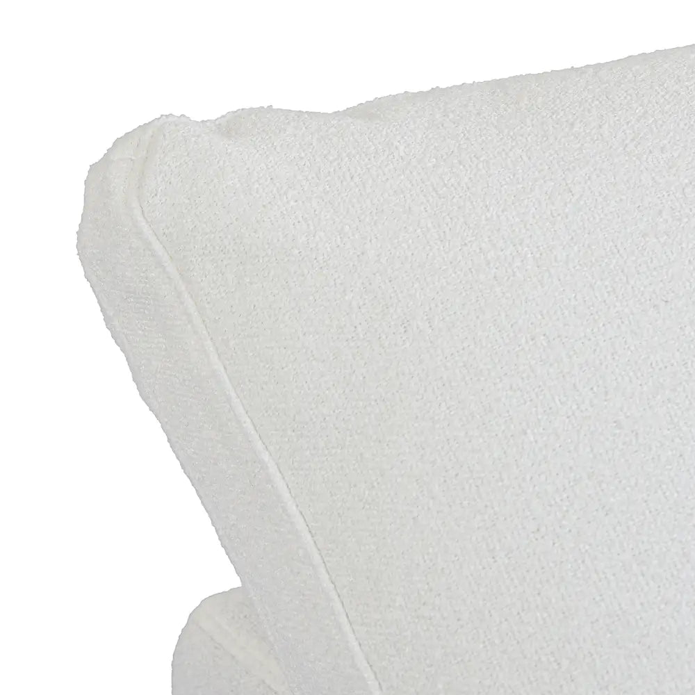 Canapés d'angle Deluxe Premium Cloud | Canapés d'angle 3 pièces en coton et lin blanc avec méridienne | 80 housses amovibles et lavables | 2 places