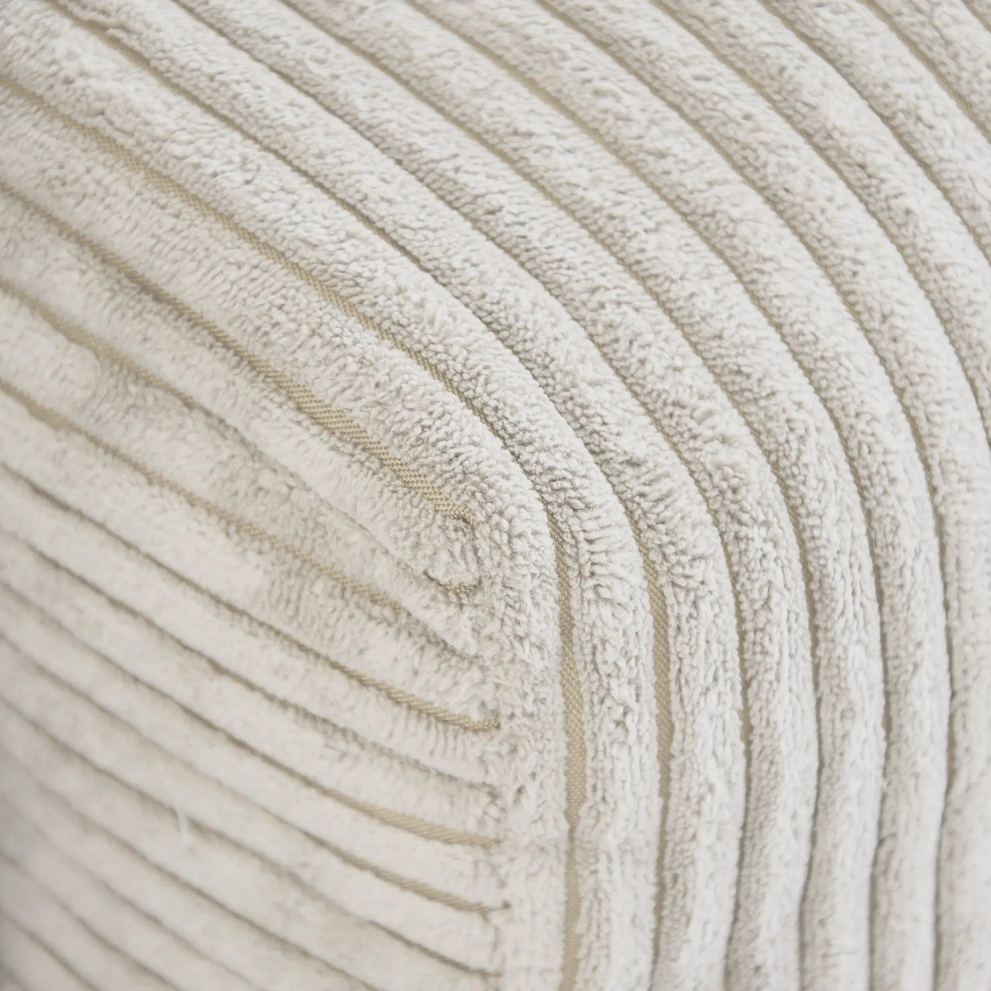 Canapés modulaires modernes Matrix | Canapé d'angle en velours côtelé beige 4 pièces, 3 places