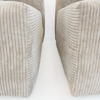 Canapés modulaires modernes Matrix | Canapé d'angle en velours côtelé beige 4 pièces, 3 places