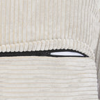 Canapés modulaires modernes Matrix | Canapé d'angle en velours côtelé beige 4 pièces, 3 places