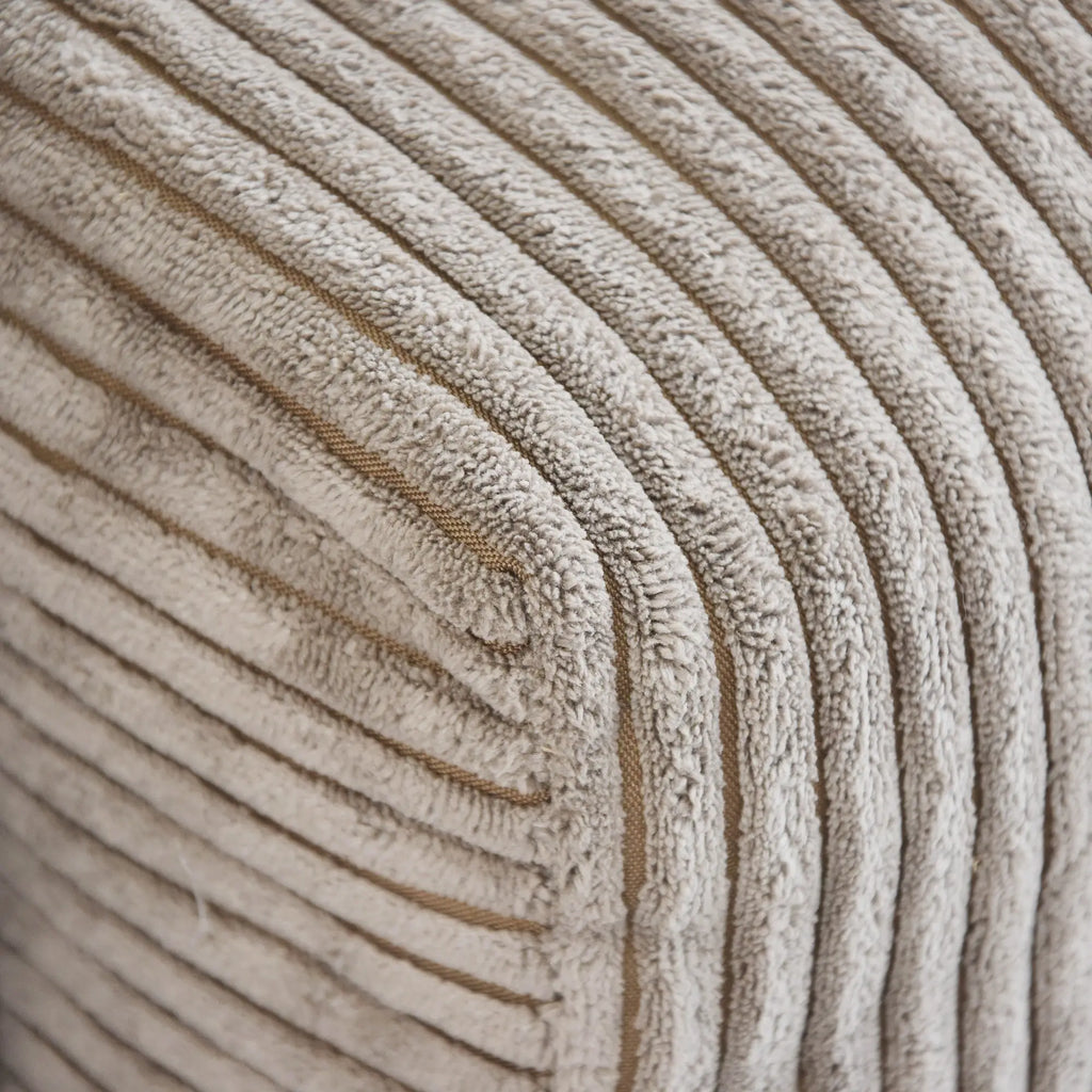 Canapés modulaires modernes Matrix | Ensemble de 5 pièces en velours côtelé marron en forme de U, 3 places