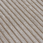 Canapés modulaires modernes Matrix | Ensemble de 5 pièces en velours côtelé marron en forme de U, 3 places