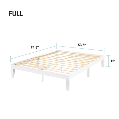 12 Classic Solid Wood Platform Bed Frame