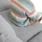 Canapés d'angle Deluxe Slope Cloud | Ensemble de canapés 8 pièces en lin gris clair, 160 coussins de dossier réglables, 6 places