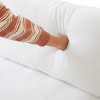 Canapés d'angle Deluxe Slope Cloud | Ensemble de 5 pièces en lin blanc, en forme de L, avec 160 coussins de dossier réglables, 4 places