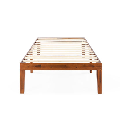 16 Inch Classic Solid Wood Platform Bed Frame in Multiple Finishes