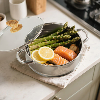 17-Piece Kitchen Granite Cookware Set, Non-stick Cooking Pots and Pans Set