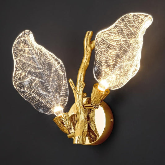 KAYLA 2-Light Bionic Leaf Wall Sconce