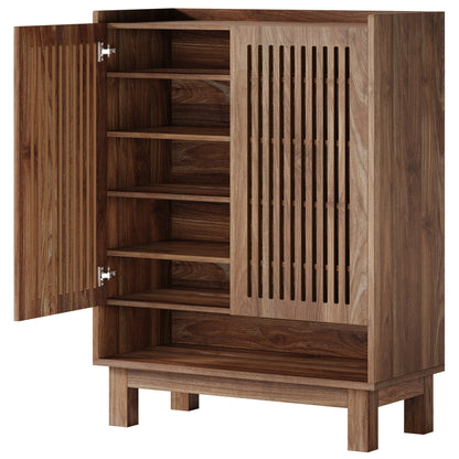24 Pairs Shoe Storage Cabinet with Door for Entryway Living Room