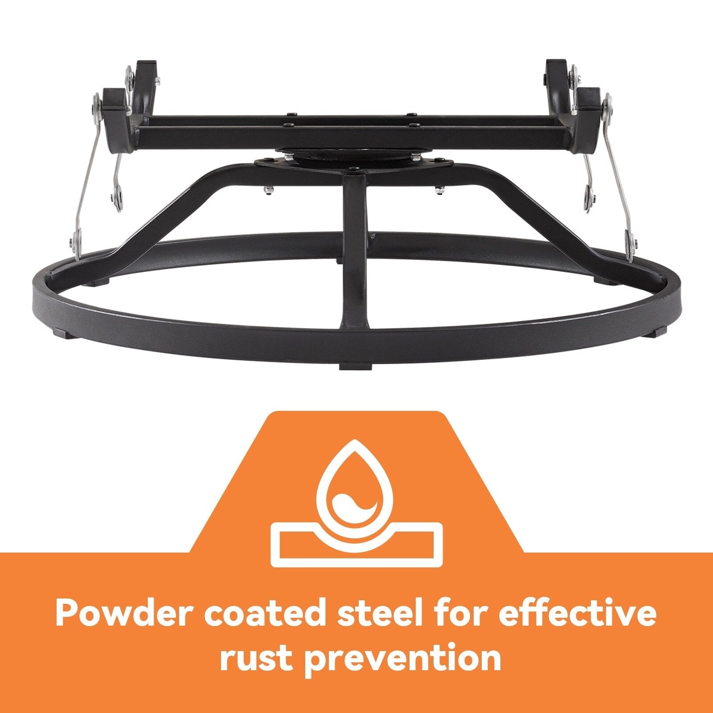 Gymojoy 3 Piece Outdoor Wicker Swivel Rocker with Cushion & Table