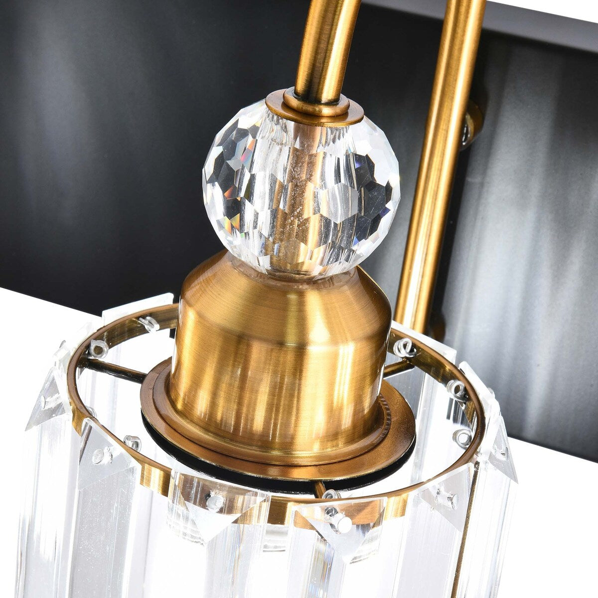 Chrome/ Black/ Gold Modern Over Mirror Crystal Bathroom Restroom Wall Lighting Fixtures Bath Lights Vanity Light