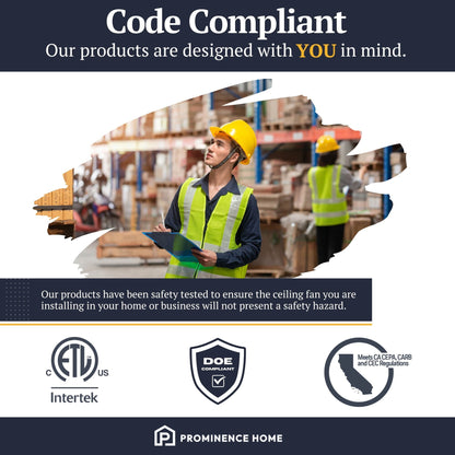 52 Prominence Home Sivan Bronze Farmhouse LED Ceiling Fan with Light, Remote Control