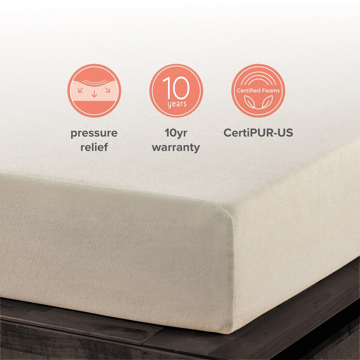 6 inch Memory Foam Mattress By Crown Comfort