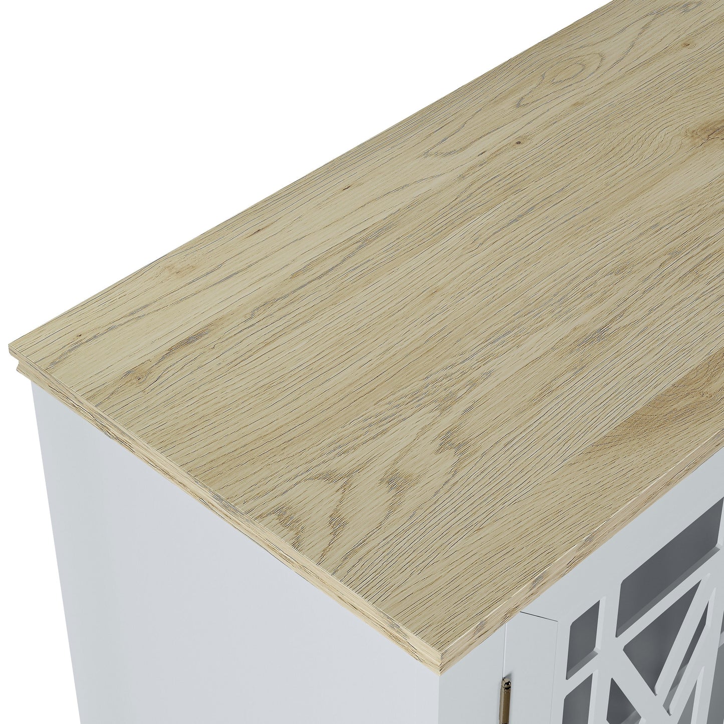 63 Vintage Style Wood Kitchen Accent Buffet Sideboard Cabinet - 63 in Width