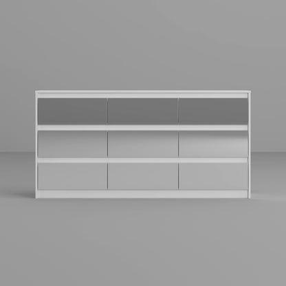 63W 9 Drawer Dresser Accent Dresser for Living Room Bedroom Chest