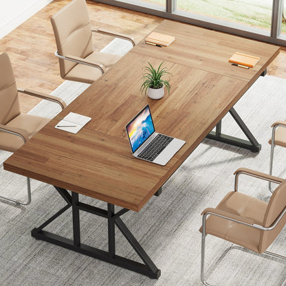 70.8-Inch Executive Desk, Large Computer Office Desk Workstation