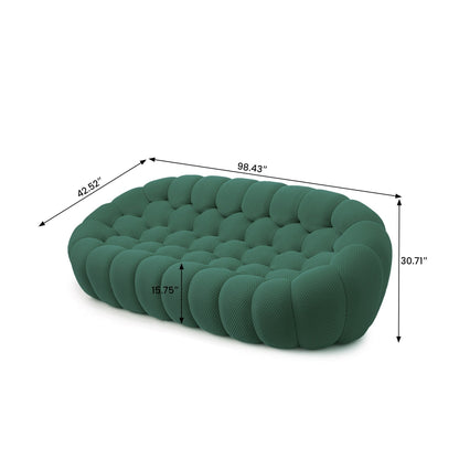 98.43'' Modern Bubble Sofa 3D Honeycomb Shape Lazy Sofa Couch