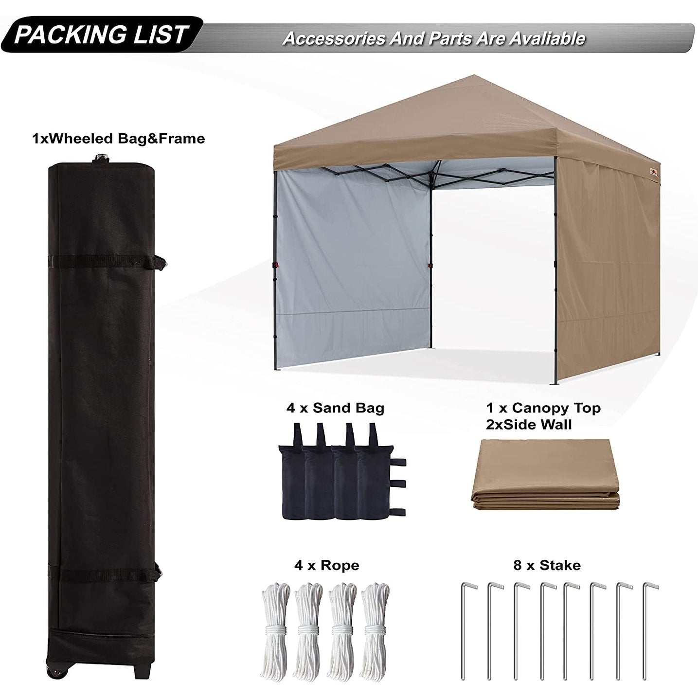 ABCCANOPY Durable Easy Pop up Canopy Tent Outdoor canopy tent