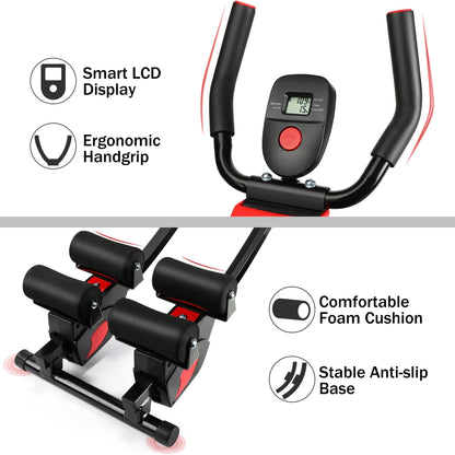 Ab Machine Foldable Core Abdominal Exercise Trainer Home Gym Fitness