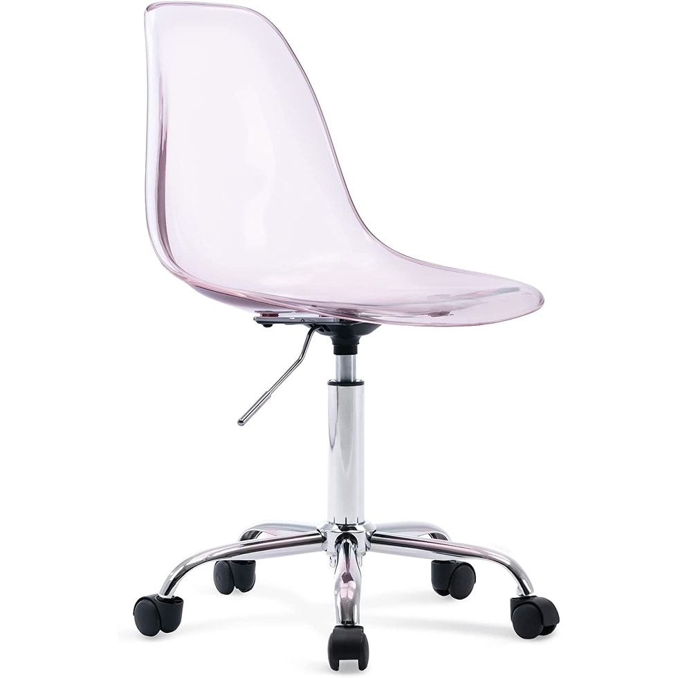 Acrylic Swivel adjustable height Armless Home office Rolling Chair