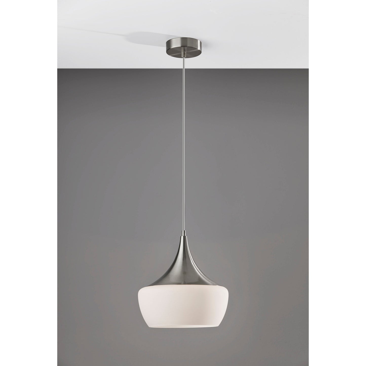 Adesso Black or Steel Eliza Pendant Lamp