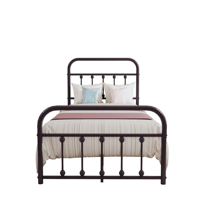 Alazyhome Simple Vintage Metal Platform Bed Frame, Easy-Assembly