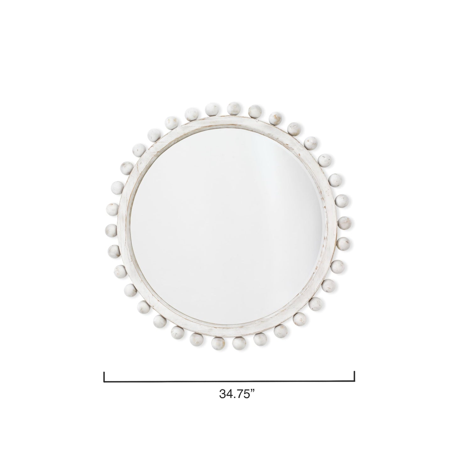 Alden Décor Orion Round Wood Mirror, Natural