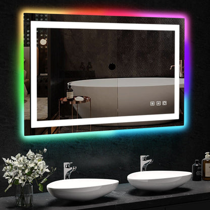 Anti-Fog RGB Backlit & LED Frontlit Bathroom Mirror