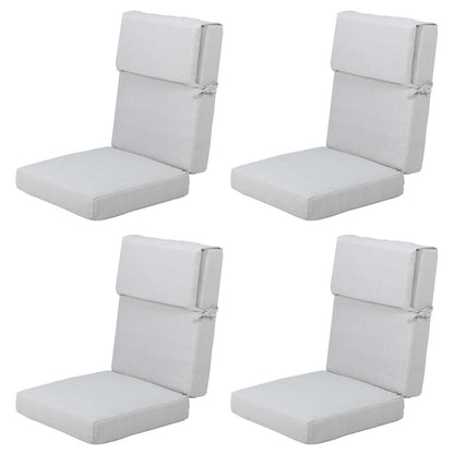 Aoodor Patio High Back Chair Cushions Set of 4, 46x21x4 Inches(Only Cushions)