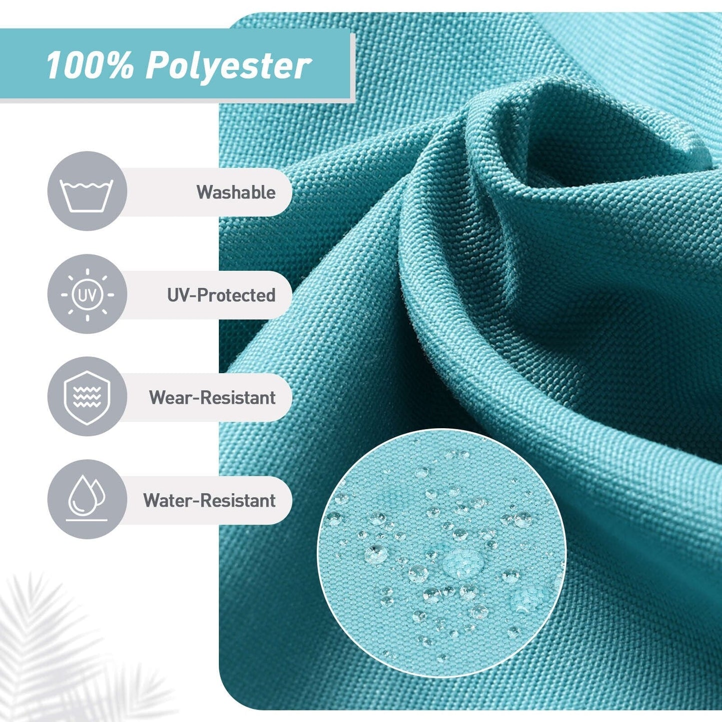 Aoodor Patio High Back Chair Cushions Set of 4, 46x21x4 Inches(Only Cushions)