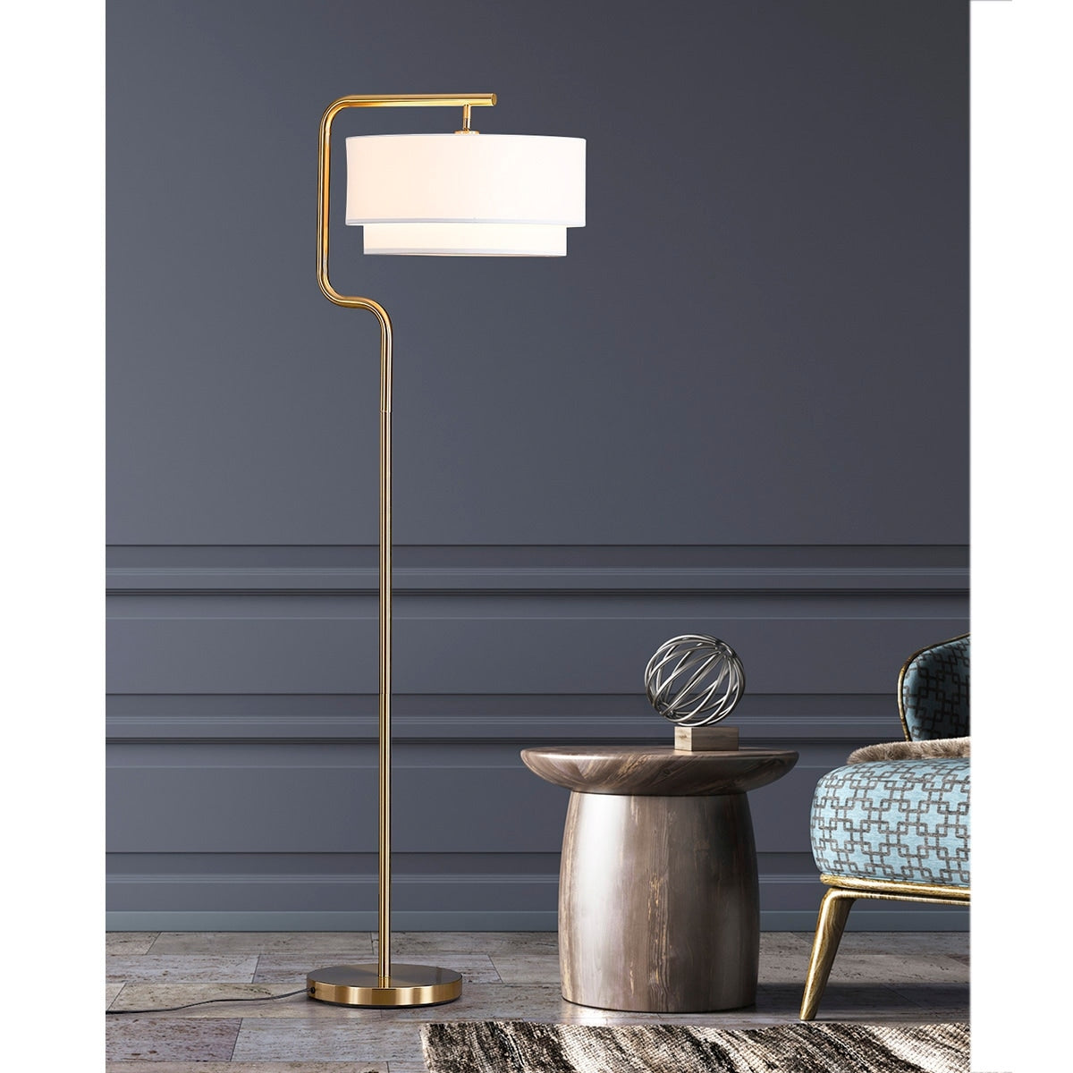 Aviate 63H Metal Floor Lamp