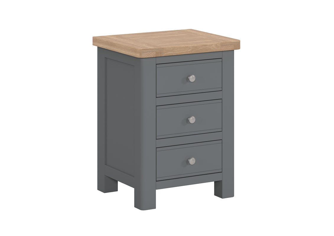 Table de chevet 3 tiroirs Camden Slate