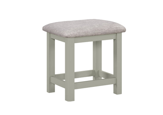 Tabouret de coiffeuse Camden Sage avec assise en tissu